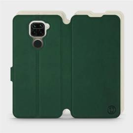 Etui Soft Touch do Xiaomi Redmi Note 9 - wzór Miejska zieleń z platyną