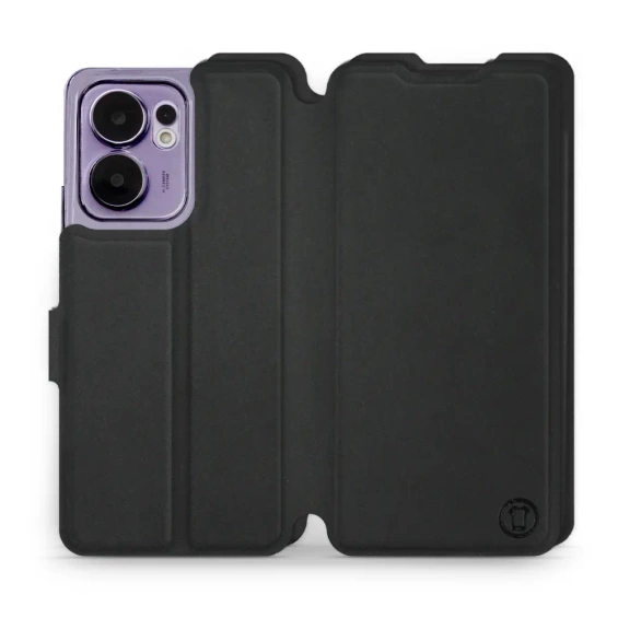 Etui Soft Touch do OPPO Reno 13 F 5G - wzór Satynowa czerń