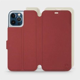 Etui Soft Touch do Apple iPhone 12 Pro Max - wzór Zachodząca czerwień z platyną