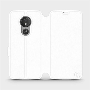 Etui do Motorola Moto G7 Power - wzór White&Orange