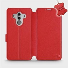 Etui ze skóry naturalnej do Huawei Mate 10 Pro - wzór Red Leather