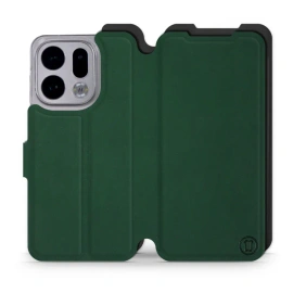 Etui Soft Touch do OPPO Find X9 - wzór Miejska zieleń z platyną