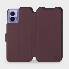 Etui Soft Touch do Motorola Edge 30 Neo - wzór Matowy burgund z czernią