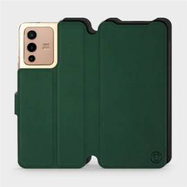 Etui Soft Touch do Vivo V23 5G - wzór Miejska zieleń z czernią