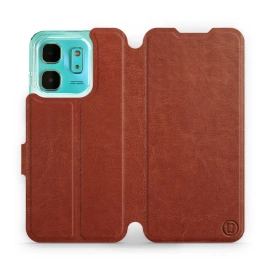 Etui do Infinix HOT 50i - wzór Brown&Gray