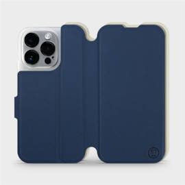 Etui Soft Touch do Apple iPhone 14 Pro - wzór Głęboki granat z platyną