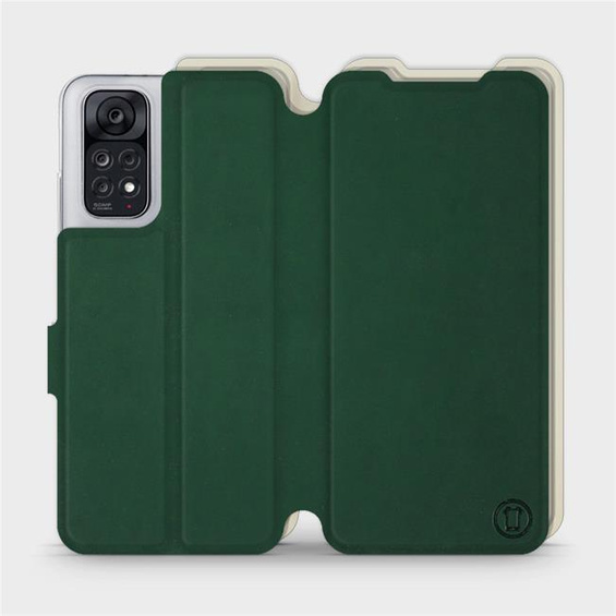 Etui Soft Touch do Xiaomi Redmi Note 11S - wzór Miejska zieleń z platyną
