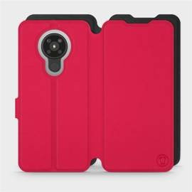 Etui Soft Touch do Nokia 5.3 - wzór Żywa czerwień z czernią