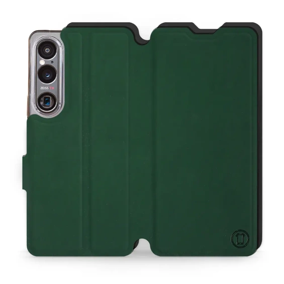 Etui Soft Touch do Sony Xperia 1 VI - wzór Miejska zieleń z czernią