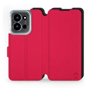 Etui Soft Touch do Xiaomi Poco C85 5G - wzór Żywa czerwień z czernią