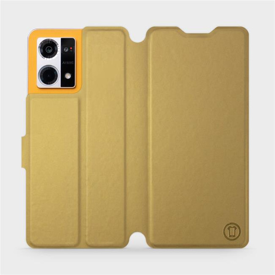 Etui do Oppo Reno 7 4G - wzór Gold&Orange