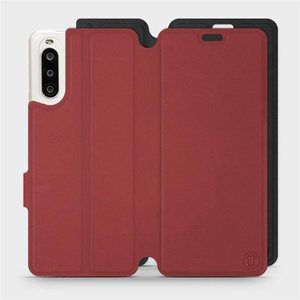 Etui Soft Touch do Sony Xperia 10 II - wzór Zachodząca czerwień z czernią