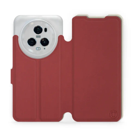 Etui Soft Touch do Huawei Honor Magic5 Pro 5G - wzór Zachodząca czerwień z platyną