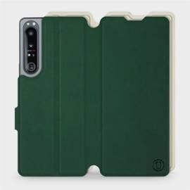 Etui Soft Touch do Sony Xperia 1 IV - wzór Miejska zieleń z platyną
