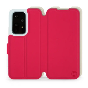 Etui Soft Touch do Huawei Honor 200 Lite - wzór Żywa czerwień z platyną