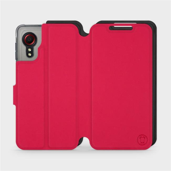 Etui Soft Touch do Samsung Galaxy Xcover 5 - wzór Żywa czerwień z czernią