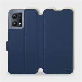 Etui Soft Touch do Realme 9 - wzór Głęboki granat z platyną