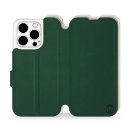 Etui Soft Touch do Apple iPhone 15 Pro - wzór Miejska zieleń z platyną