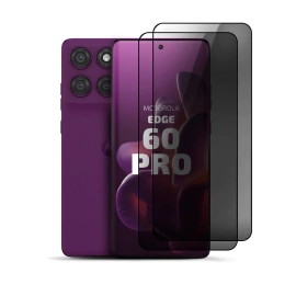 Zestaw 2x Prywatyzujące szkło hartowane 9H do Motorola Edge 60 Pro