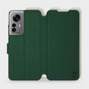 Etui Soft Touch do Xiaomi 12X - wzór Miejska zieleń z platyną