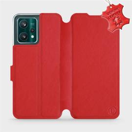 Etui ze skóry naturalnej do Realme 9 Pro Plus - wzór Red Leather