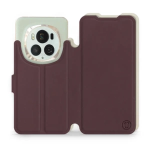 Etui Soft Touch do Huawei Honor Magic6 Pro - wzór Matowy burgund z platyną