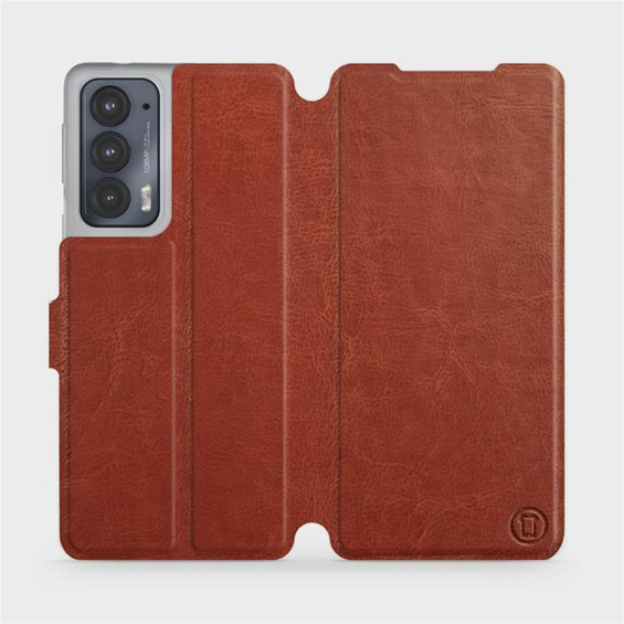 Etui do Motorola Edge 20 - wzór Brown&Orange