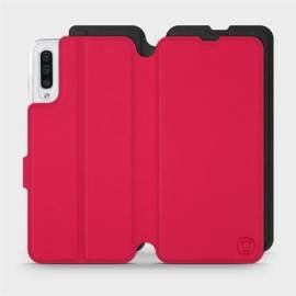 Etui Soft Touch do Samsung Galaxy A50 - wzór Żywa czerwień z czernią