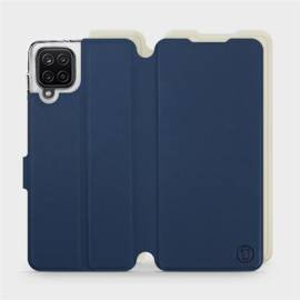 Etui Soft Touch do Samsung Galaxy M12 - wzór Głęboki granat z platyną