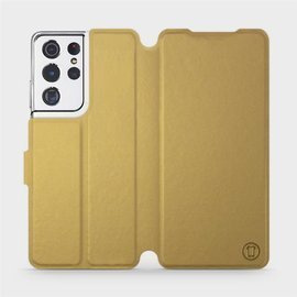 Etui do Samsung Galaxy S21 Ultra - wzór Gold&Orange