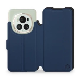 Etui Soft Touch do Huawei Honor Magic6 Pro - wzór Głęboki granat z czernią