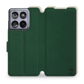 Etui Soft Touch do Motorola Edge 60 Fusion - wzór Miejska zieleń z platyną