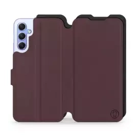 Etui Soft Touch do Samsung Galaxy A34 5G - wzór Matowy burgund z czernią