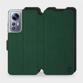 Etui Soft Touch do Xiaomi 12S - wzór Miejska zieleń z czernią