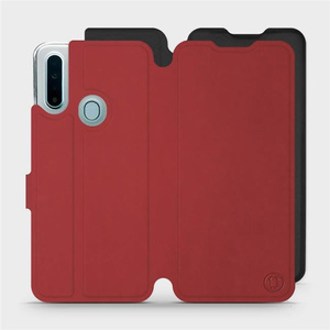 Etui Soft Touch do OPPO A31 - wzór Zachodząca czerwień z czernią