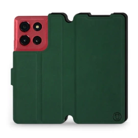 Etui Soft Touch do Motorola Moto G86 Power 5G - wzór Miejska zieleń z czernią