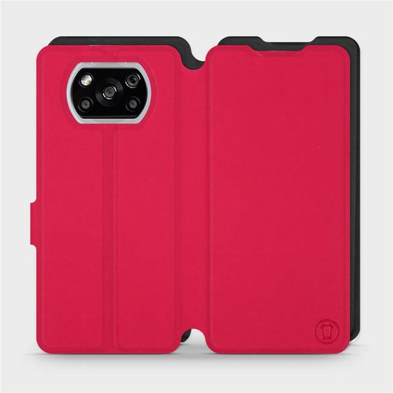 Etui Soft Touch do Xiaomi POCO X3 NFC - wzór Żywa czerwień z czernią