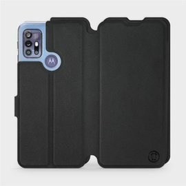 Etui Soft Touch do Motorola Moto G30 - wzór Satynowa czerń