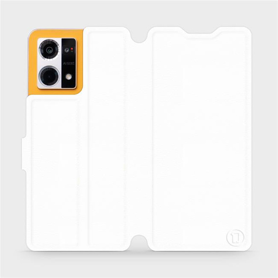 Etui do Oppo Reno 7 4G - wzór White&Orange