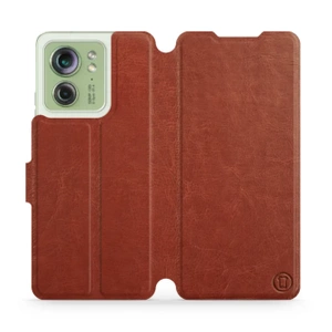 Etui do Motorola Edge 40 - wzór Brown&Gray