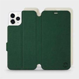 Etui Soft Touch do Apple iPhone 11 Pro Max - wzór Miejska zieleń z platyną