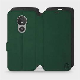 Etui Soft Touch do Motorola Moto G7 Power - wzór Miejska zieleń z czernią