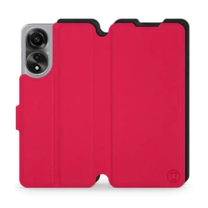 Etui Soft Touch do OPPO A78 5G - wzór Żywa czerwień z czernią