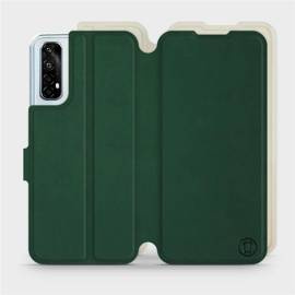 Etui Soft Touch do Realme 7 - wzór Miejska zieleń z platyną