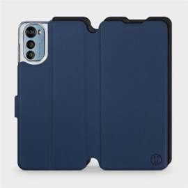 Etui Soft Touch do Motorola Moto E32 - wzór Głęboki granat z czernią