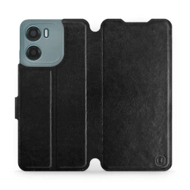Etui do Motorola Moto E15 - wzór Black&Gray