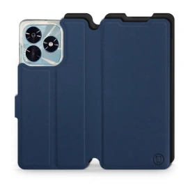 Etui Soft Touch do Huawei Honor X5c Plus - wzór Głęboki granat z czernią