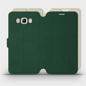 Etui Soft Touch do Samsung Galaxy J7 2016 - wzór Miejska zieleń z platyną