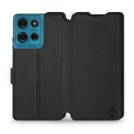 Etui Soft Touch do Motorola Moto G75 5G - wzór Satynowa czerń