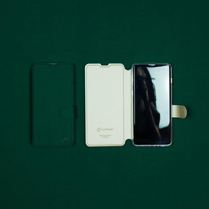 Etui Soft Touch do Samsung Galaxy A54 - wzór Miejska zieleń z platyną